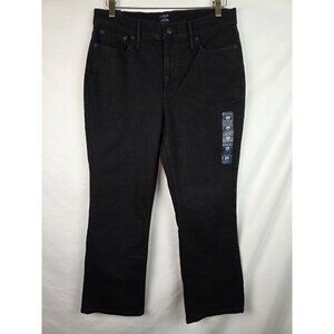 J.Crew Women's Jeans Size 29 Black Mid Rise Flare Crop Denim Jean Pants